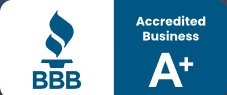BBB Accredited Business A+ rating badge